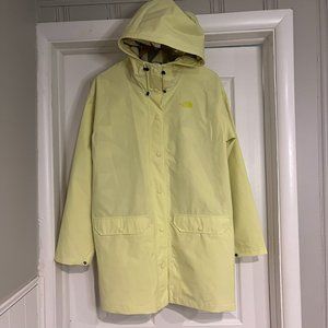 The North Face W Woodmont Rain Parka- Pale Yellow- Size M